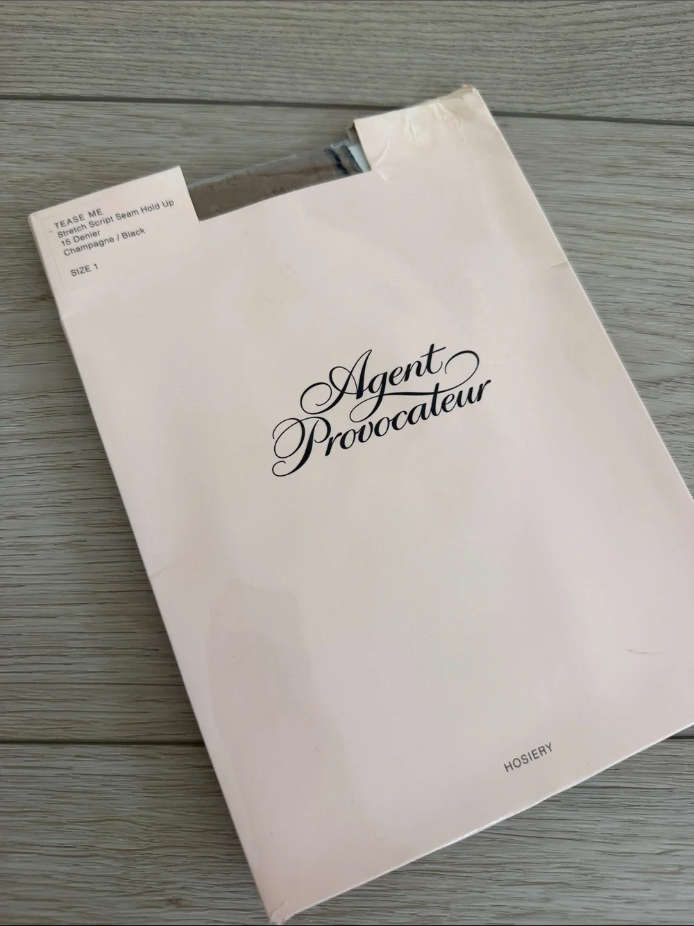 NWT Agent Provocateur TEASE ME hold up stockings
